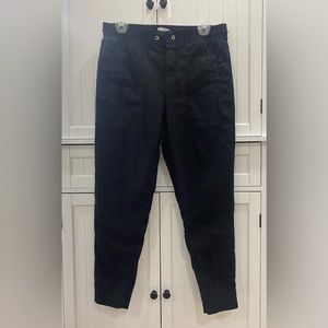 Petite Black Drawstring Pants (Without Strings) - Lou & Grey (LOFT)